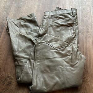 Like new Abercrombie leather pants